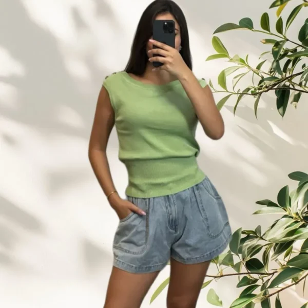 Green blouse